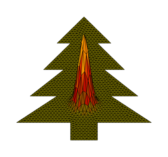 Christmas tree with wave equation